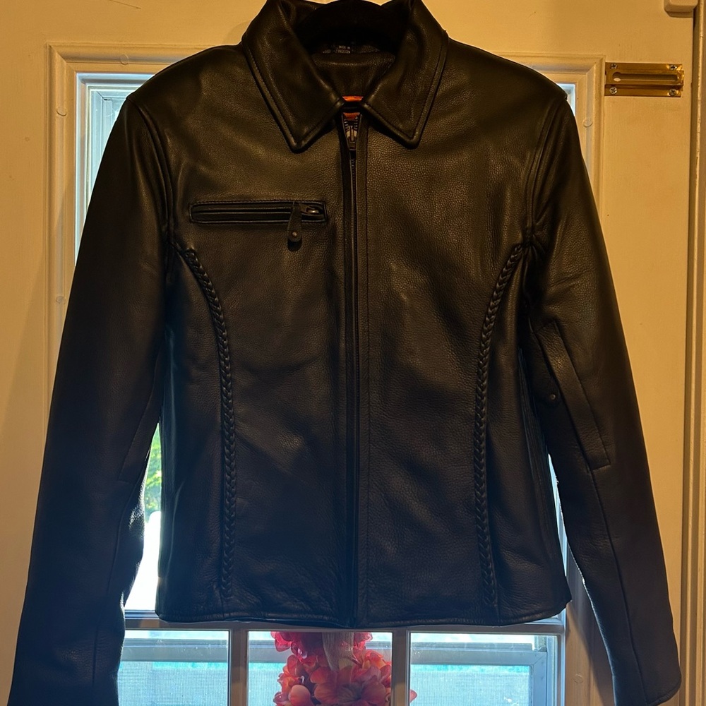 Black Leather Women's Jacket